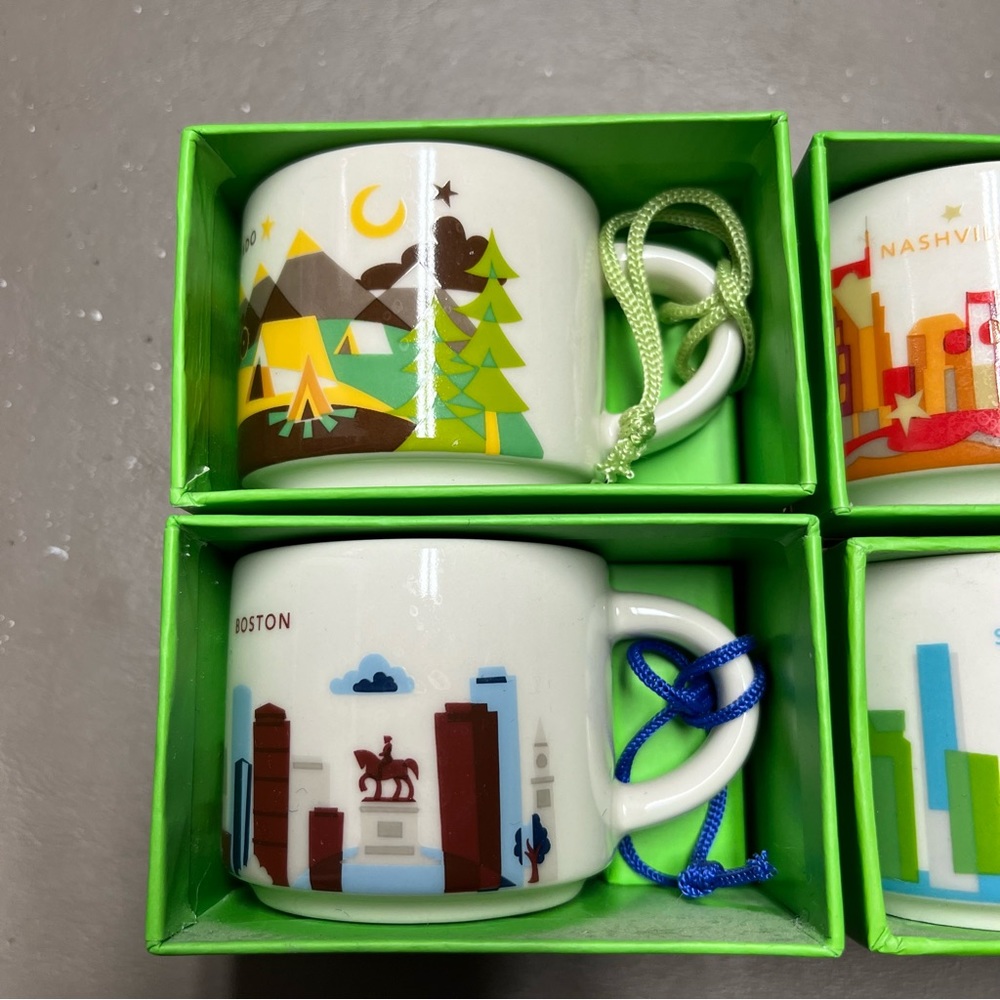 Starbucks You Are Here Series Ornaments/Espresso Mugs - Picture 4 of 4